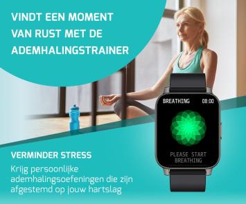 FITAGE Smartwatch - Stappenteller Horloge - Activity Tracker - Smartwatches - Smart Watch - Dames en Heren