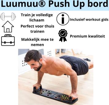 Luumuu® Push Up Bord Met Elastieken