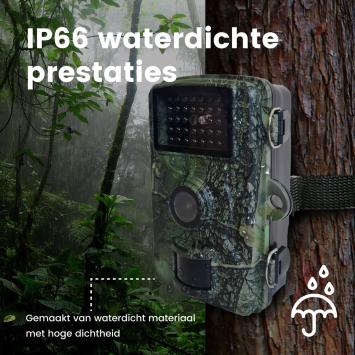 Professionele Wildcamera met nachtzicht 16MP - Wildlife camera met sensor - Incl. 32GB SD Kaart